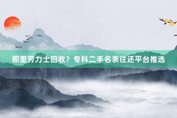 那里劳力士回收？专科二手名表往还平台推选