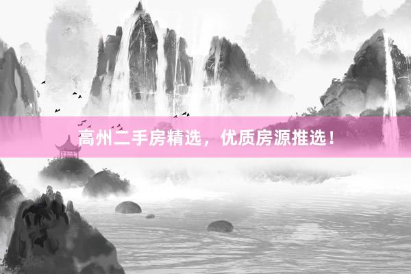 高州二手房精选，优质房源推选！